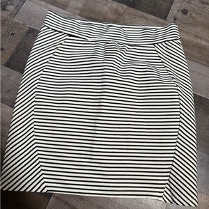 Toad & Co Striped Hidden Pocket‎ Tencel Skirt- Small